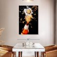 thumbnail image 3 of Elephant Stock Beer Bottle Cap Pop Wall Art - Vertical Canvas Wall Art - Living Room Wall Decor - Food And Drink Canvas - Black And Gold Decor - 32" x 48", 3 of 8