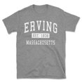 thumbnail image 1 of Erving Massachusetts Classic Established Men's Cotton T-Shirt, 1 of 1