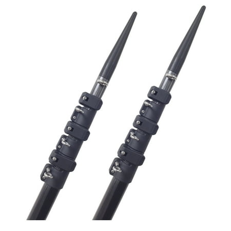 Grand Slam Wood Lee's Tackle TC3920-9002 Lee's 20' Telescopic Carbon Fiber Poles Sleeved F/taco Grand Slam Bases ()