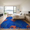 thumbnail image 3 of ODIKA Cartoon Graphic Bold Aesthetic Portrait Motif Outline Funky Refined Foldable Easy Care for Master Suite, California King, Under Bed, 3 of 7