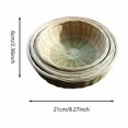 thumbnail image 2 of Natural Handwoven Kitchen Storage Tray for Fresh Fruits Vegetables and Bread Reusable Lightweight Desktop Organizer, 2 of 3