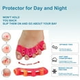 thumbnail image 6 of Qinyurj 4-Pack Toe Separators & Toe Spacers -Bunion Corrector, Overlapping Toes corrector, Hammer Toe, Restores Natural Toe Alignment Unisex,Regular Size, 6 of 6