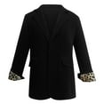 thumbnail image 6 of Xingpeng Leopard Print Lined Blazer for Women Fall Business Casual Jacket Long Sleeve Notch Lapel Work Office 2026 Black S, 6 of 7