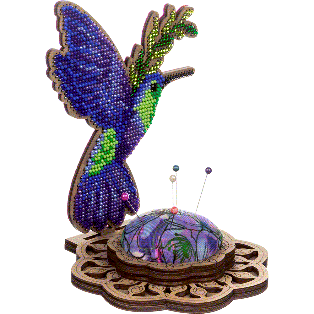 Bead embroidery kit on wood FLK-478