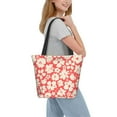 thumbnail image 7 of Kll Tote Bag For Women Beige Flowers Print Shopping Grocery Reusable Bags For Office School Shopping Travel, 7 of 7