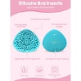 thumbnail image 2 of BIMEI Silicone Swimming Bra Inserts– Waterproof Reusable Triangle Breast Forms, Breathable Enhancers for Bikini & Swimwear, 1 Pair,Blue,#6, 2 of 10