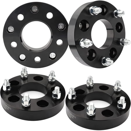 Richeer 5x5 to 5x5.5 Wheel Adapters 1.25" Thick 5x127 to 5x139.7 for Wrangler with M1/2x20 Studs & 78.3mm Center Bore Fits select: 2015-2017 JEEP WRANGLER UNLIMITED, 2012-2014 JEEP WRANGLER