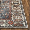 thumbnail image 5 of Well Woven Lotus Ripon Blue Red Vintage Medallion Botanical Border 5'3" x 7'3" Machine Washable Flat-Weave Area Rug, 5 of 8