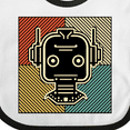 thumbnail image 4 of Inktastic Robotics Funny Robot Retro Boys or Girls Baby Bib, 4 of 4