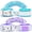 Purple+Blue, variant on Child Leash, Backpack Leash for Toddlers 2 Pack, Kid Leashes Safety Harness with Key Lock, Baby Leashes Anti Lost Wrist Links (Blue+Purple) Length:1.5M