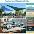 thumbnail image 2 of NAWAY Triangle Custom Sun Shade Sail 10'X14'X17.2' Permeable Canopy Sand for Patio Garden Yard Deck Pergola,White, 2 of 6