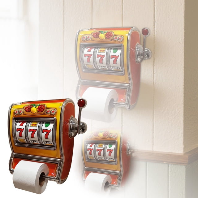 Slot Machine Toilet Roll Holder Slot Machine Toilet Roll Holder Retro Drying Rack over The Cutting Board Storage Rack over Shelf Metal Dish Drying Rack Portable Dish Drying Rack Cute Sponge Holder