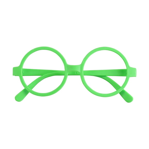 Round Glasses Frame - No Lenses Design, Lightweight Comfortable, for Kids' Fancy Dress and Party Props