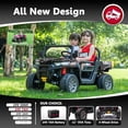 thumbnail image 3 of karbost 2 Seater 24V Kids Electric Ride On Dump Truck 4WD Remote Control EVA Tires Black, 3 of 7