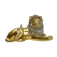 thumbnail image 3 of Escultura de adorno de león, regalos presentes, estatuilla decorativa de resina de arte moderno, estatua para cocinas, sala de estar, estantería para dorado, 3 of 9