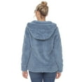 thumbnail image 3 of White Mark Women's Hooded Sherpa Jacket, 3 of 6