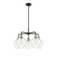 thumbnail image 3 of Innovations Lighting  Cindyrella  - 5 Light 8" Stem Hung Chandelier Clear/Black Antique Brass, 3 of 5