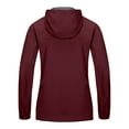 thumbnail image 2 of Little Donkey Andy Women's Lightweight Windbreaker Jacket with Hood Breathable Windproof Spring Fall Summer Jacket Hiking Running Golf UPF50+ Dark Red 2XL, 2 of 6