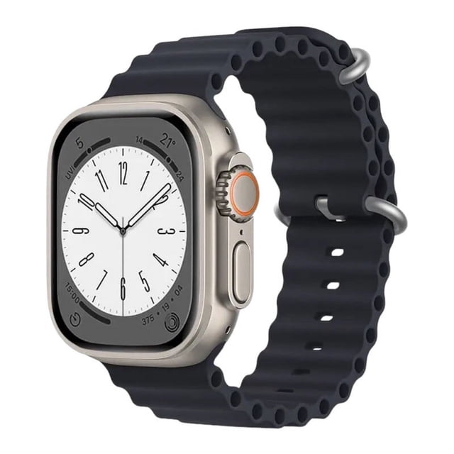 Correa para Apple Watch de Silicon, compatible con 42 mm / 44 mm / 45 mm / 49 mm. Modelo Ocean (Color Liso).