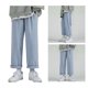thumbnail image 2 of Pantalones Cortos para Hombres Casual Suelto Moda Pierna Recta Ancha Simple Transpirable para Deportes Azul 2XL, 2 of 8