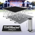 Collapsable Platform Stage LITINKIMI 4x4 Ft Folding Stage Platform, Portable Event Stage for Party ...