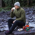 thumbnail image 4 of QPNGRP Mens Puffer Jacket Lightweight Water Resistant Windproof Insulated Winter Puffy Coat Armygreen S, 4 of 10