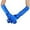 Blue, variant on Women's Satin Opera Length Gloves Long Stretchy Bridal Gloves for Prom Wedding Evening Party,One Size