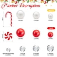 thumbnail image 2 of 6054Pcs Christmas Candy Cane Vase Filler Decor Christmas Floating Pearls Beads Plastic Cane Canes for Christmas Vase Filler Party Decor, 2 of 7