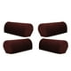 thumbnail image 1 of 4 fundas para reposabrazos de sofá, de franela a cuadros, para muebles Café oscuro, 1 of 8