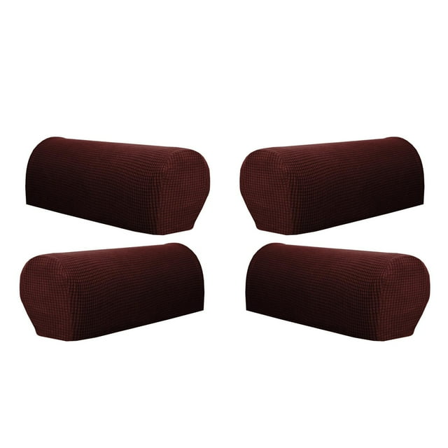 2 pares de para reposas de sofá, muebles, sofá de plazas, Café Sunnimix Fundas para apoyabrazos de sofá