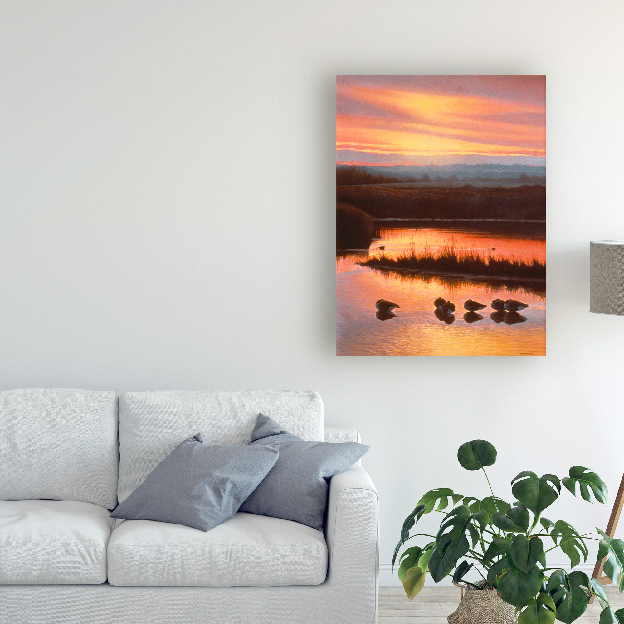 Trademark Fine Art 'Sanctuary Orange' Canvas Art by Michael Budden