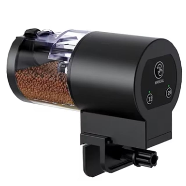 Comedero para Acuario, Comedero Inteligente con Temporizador, Alimento para Peces Ornamentales y Tortugas, Alimentación Automática de Alimento para Peces en el Acuario.