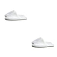 thumbnail image 4 of Zapatillas de hotel desechables Sonducket 10 pares de lana Coral para hombre y mujer zapatos cálidos color sólido Blanco 2Conjunto, 4 of 6