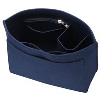 Purse Organizer Insert, Felt Tote Bag Organizer Insert, Purse Dividers for Handbag Inside Purse, Navy