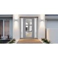 thumbnail image 3 of Front Exterior Prehung Metal-Plastic Door See-through / Manux 8555 Grey Ash / 2 Side Windows / Office Commercial and Residential Doors Entrance Patio Garage 64" x 80" Left-hand Inswing, 3 of 6