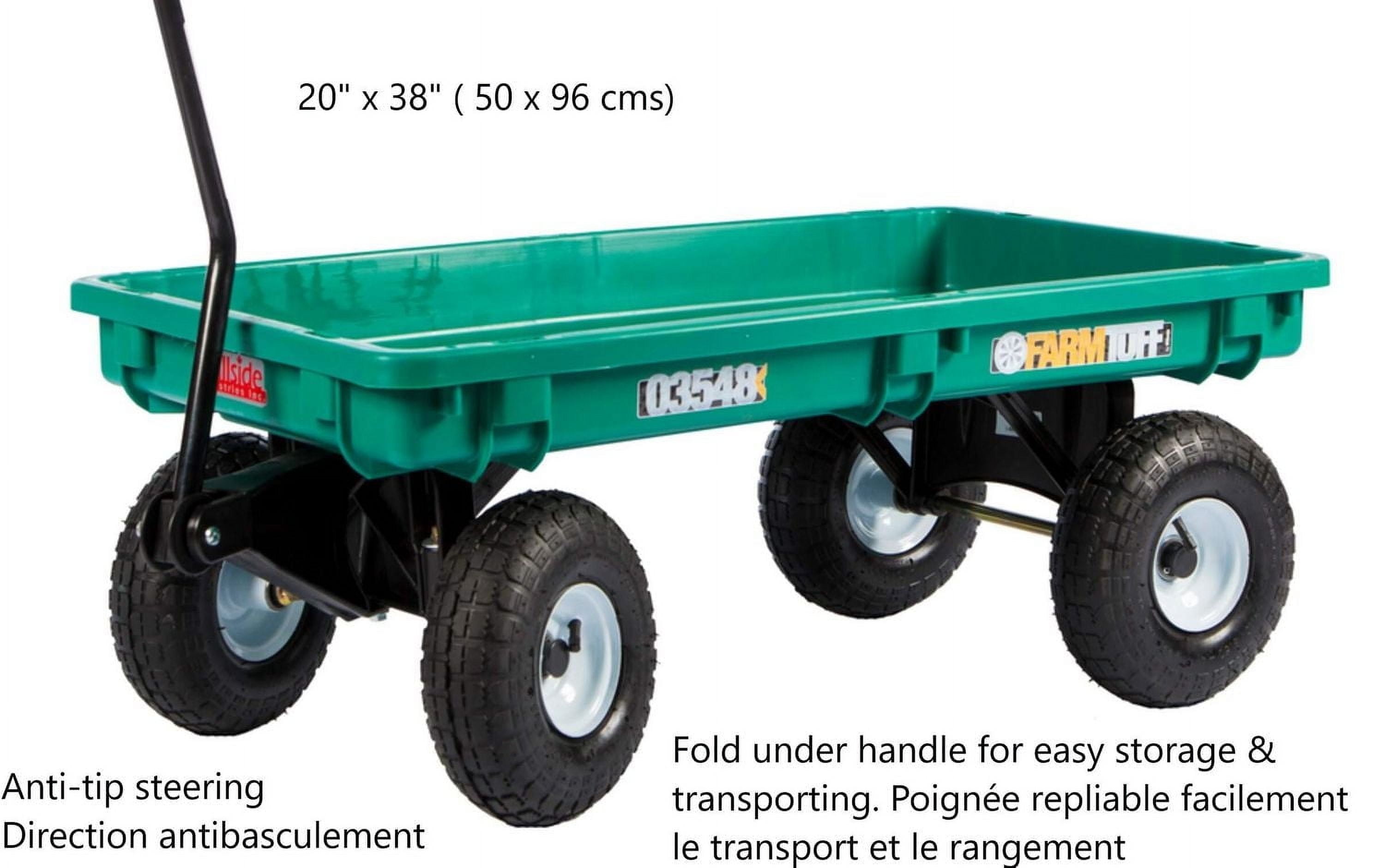 Millside chariot sans rebord 20 po x 40 po pour le jardin
