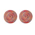 thumbnail image 1 of 2 Pcs Forme Ronde Napperon Tissé à la Main Dessous de Verre Fil de Coton Napperons Colorés Résistants à la Chaleur pour la Maison, 1 of 7