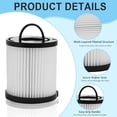 thumbnail image 2 of DCF-21 Vacuum Filter Compatible with Airspeed AS1000 EF91B 67821 68931 68931A EF91 EF-91 EF-91B | Washable Reusable Replacement Filter | 3271AVZ 3271BLU (Pack of 2), 2 of 7