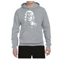 thumbnail image 2 of Manilyn Monroe Skull Face and Body Tattoo | Mens Pop Culture Hooded Sweatshirt Graphic Hoodie, Heather Grey, 2XL, 2 of 4