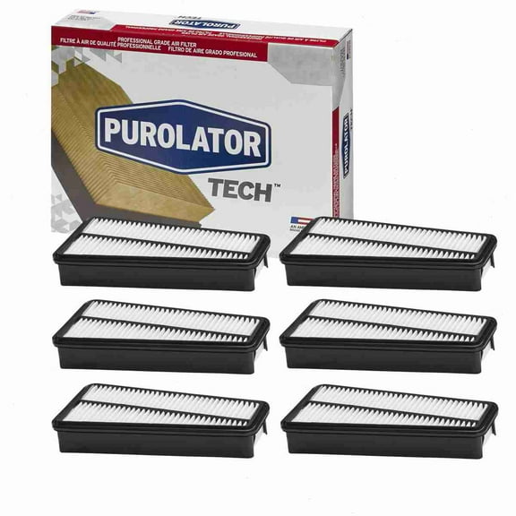 6 pc Purolator TECH TA35578 Air Filters for 042-1671 17801-0P010 17801-31090 26888 33-2281 36888 46888 61946888 66888 6888 88888 A3134C A3959 A5578 AE9683 AEA53 AF1214 AF3959 AF5578 ALA-1124 AP 166/1