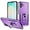 Purple Black, variant on Case for Galaxy A16 5G,Heavy Duty Shockproof Full Protective [Dual Layer] [Hard PC],Built in Finger Ring Kickstand Protective TPU PC Phone Case for Samsung Galaxy A16 5G (Red Black)