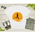 thumbnail image 2 of Sports Woman Marathon Race Athlete Runner Running at Sunset T-Shirt Runner Running Lover Gift T Shirt for Men Women Kids Boys Girls Tshirt, 2 of 8