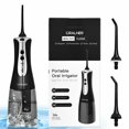 thumbnail image 1 of Gymax Rechargeable Portable Water Flosser Power Dental Flossers with 2 Nozzle, 1 of 10
