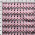 thumbnail image 3 of oneOone Tissu Polyester Lycra Rayé & Paisley Imprimé Ikat 56 Pouces de Large, 3 of 4