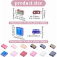 thumbnail image 2 of 12 Colors 2-Hole Glass Seed Beads 300pcs 2 Sizes Beads Flat Rectangular Square Beads Japanese Glass Beads Spacer Beads for Jewelry Bracelet Earring Making, 2 of 9
