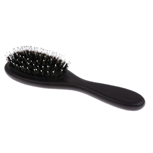 Peinge Boar Hair Detangler Mango de madera no estático para el del cabello - marrón08 Colcomx Cepillo para peinar
