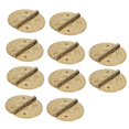 thumbnail image 2 of 10pcs Mini Antique Hinges Round Exquisite Retro Design Corrosion Resistance Brass Hinge for Wooden Box, 2 of 5