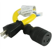 Conntek [P515L530] 1-Feet Generator Adapter 15-Amp U.S Plug to 30-Amp Locking Female Connector L5-30R