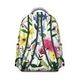 thumbnail image 3 of "Women's Fashion Backpack with Wildflower and Sunflower Print - Trendy School Bag for College, Large Capacity Backpack with Laptop Sleeve and Multiple Pockets", 3 of 6