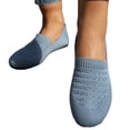 thumbnail image 2 of Women Wide Width Breathable Walking Comfortable Slip on Sneakers Lightweight Sneaker Nurse Shoes Arch Support Sneakers Breathable Soft Running Shoes Anti Skid Sports Diabetic Foam Shoes, 2 of 7